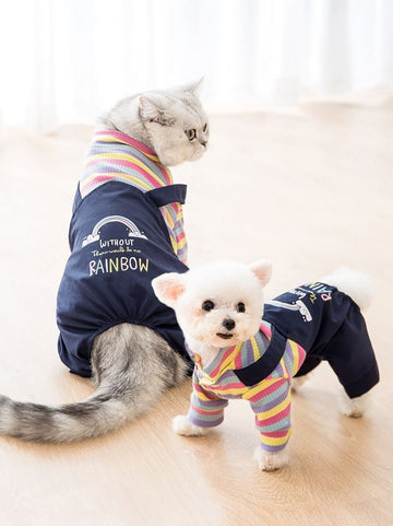 Pet Striped Jumpsuit